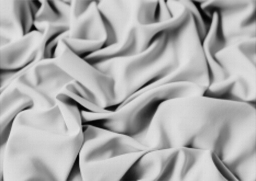 Large vector halftone fabric texture with a transparent background