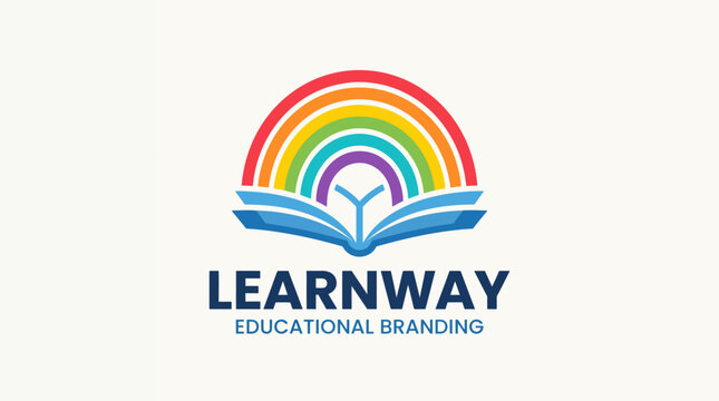 book logo for learning. learning and smart book