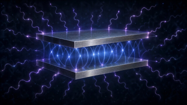  Casimir Effect Vacuum Plate Attraction