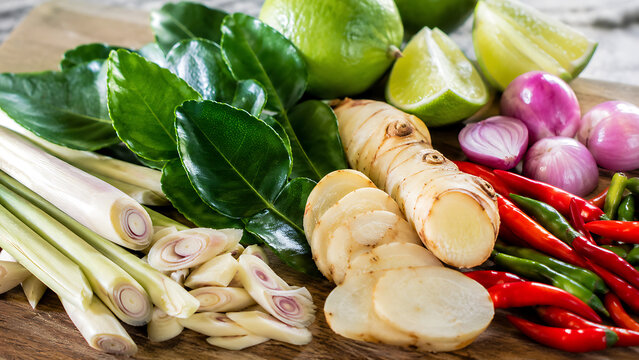 Thai Herbs with Galangal Kaffir Lime and Chili