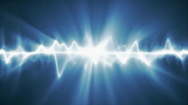 High Frequency Vibrating Energy Gradient in White and Pale Blue for Intense Tech Visuals