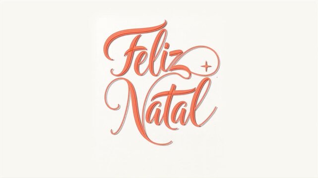 Merry Christmas Elegant Lettering Motion Typography Template PSD