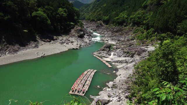 北山川観光筏下り　出発地点