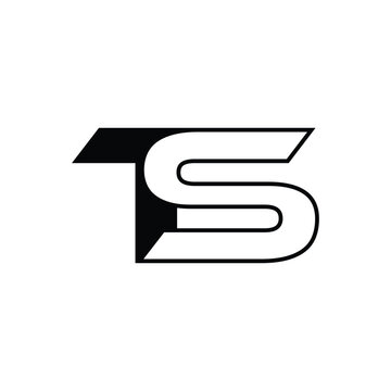initial letter ts logo design vector for business services