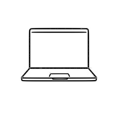 Fototapeta premium laptop isolated on white