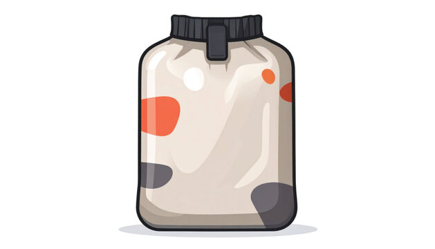 Hot Water Bottle with Black Cap.