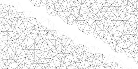 Obraz premium Abstract of simple gray line triangle pattern geometric background. Seamless geometric polygonal repeatable pattern swatch background, Trendy design vector background for web backdrop orpaper print.