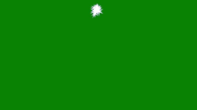 glittering star magic shimmer, particle line move light effect. green screen background.4K animation of twinkling starlight line, the twinkling starlight as glitter flashing motion graphic