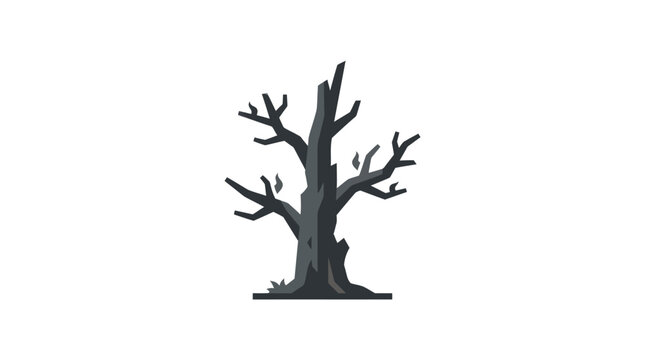 Dead Tree Silhouette No Leaves.