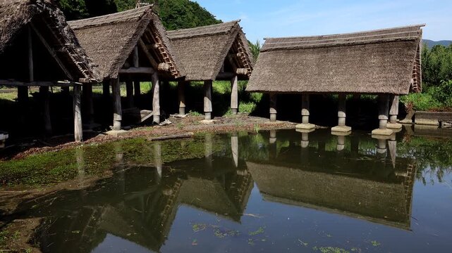 三方湖畔の舟小屋