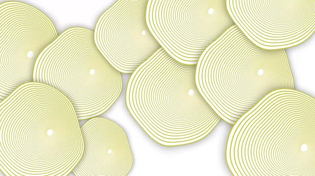 Abstract background with overlapping pale concentric circle soft modern pattern with copy space animation