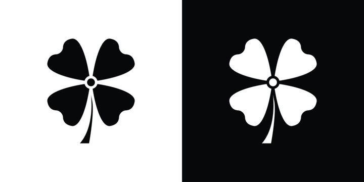 Clover icon design simple and modern concept templates