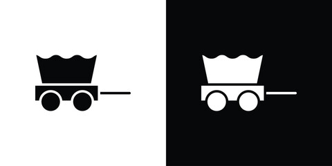 Covered wagon icon design simple and modern concept templates © Lily