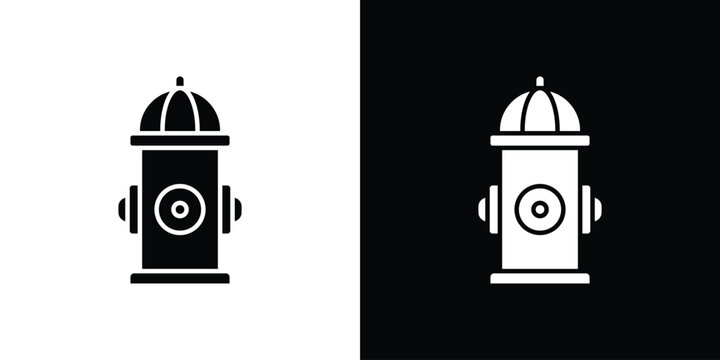 Fire hydrant icon design simple and modern concept templates