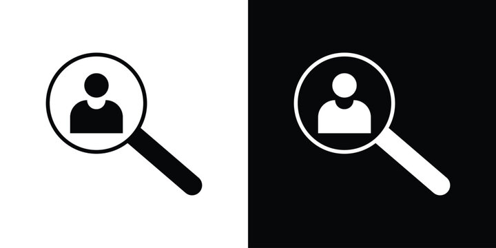 Hiring icon design simple and modern concept templates