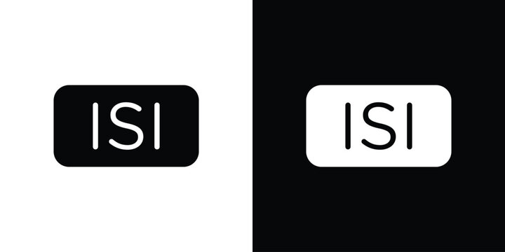 ISI mark icon design simple and modern concept templates
