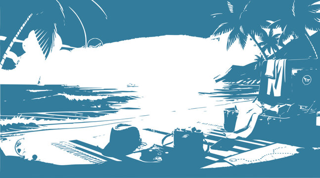 tropical beach background