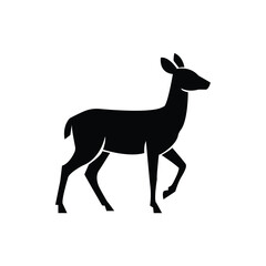 Fototapeta premium deer silhouette vector symbol 
