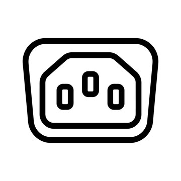 IEC C14 Power Inlet Socket Icon for PSU