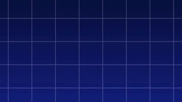 Classic 80s retro-futuristic blue grid pattern animation background. Seamless loop for gaming streams, vaporwave music videos, and tech presentations.