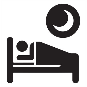 sleep Tracker vector silhouette clip art abstract logo concept illustration
