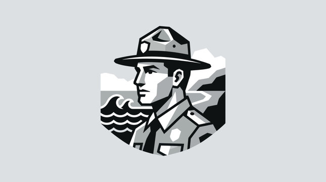Park ranger outdoor conservation emblem