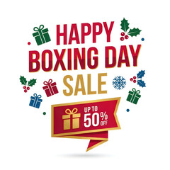 Happy boxing day sale festive gifts and discounts up to 50 off