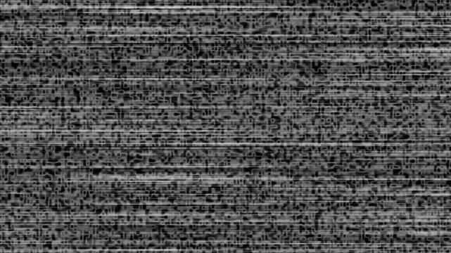 Abstract digital noise pattern with interlaced horizontal lines