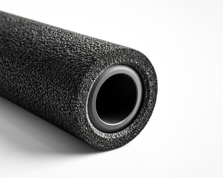 Black Textured Grip Handle Close-Up