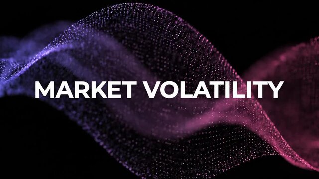 Abstract Digital Wave Representing Market Volatility Corporate Restructuring Economic Downturn and Major Job Cuts