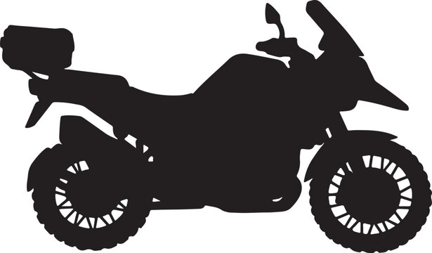 silhouette of a motorcycle
