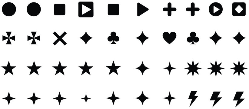 Bullet Point Collection Icon Set Representing Presentation Lists Document Formatting Slide Templates and Business Communication Concepts Vector Designs
