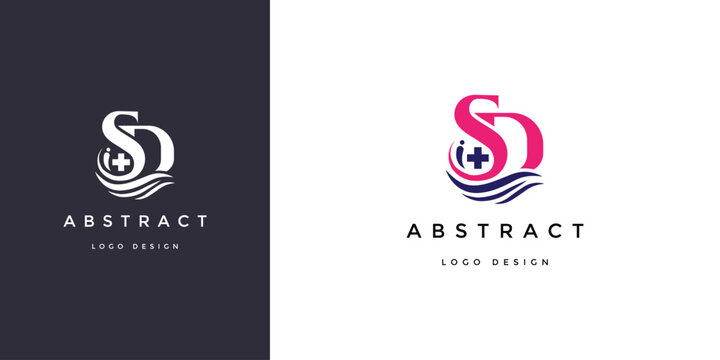 SD DS initial Letter Business Logo Designs template with Business Logo Design Alphabet Icon Vector Monogram