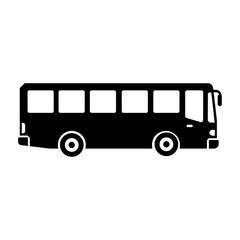 Side view bus icon for public transport and travel vector illustration © SHAHRIZ