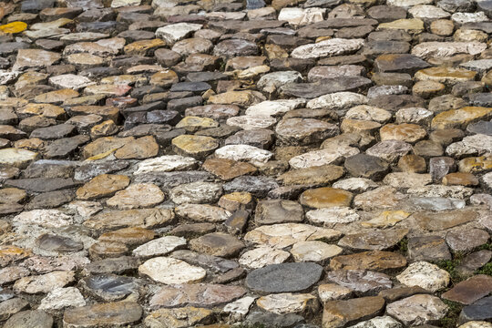 Pavage de rue m&eacute;di&eacute;vale 
