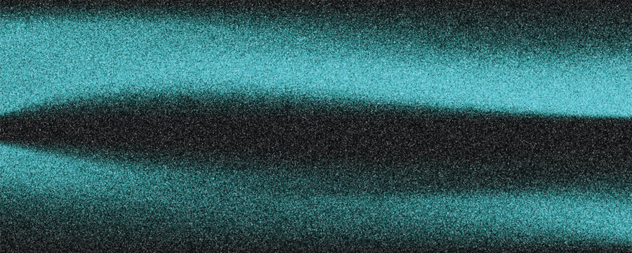 Abstract background featuring vibrant cyan blue grainy noise texture bands horizontally across a dark black background, creating a retro, distressed, and grunge-inspired digital design.