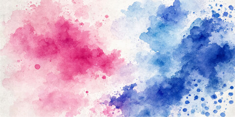 Obraz premium Soft pink and blue watercolor vector background with gentle artistic textures for modern decorative design projects