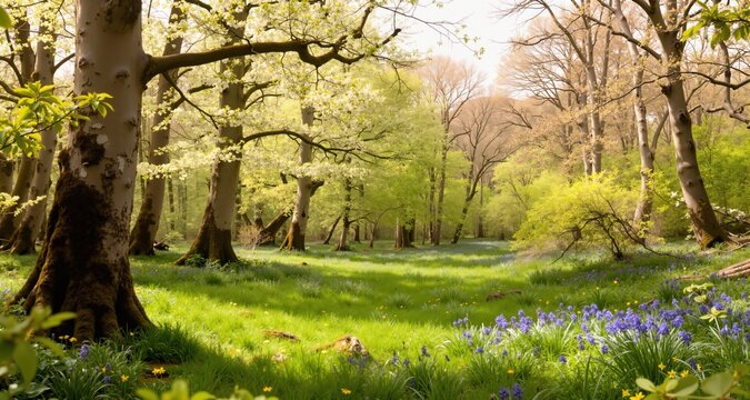 English Woodland in Late Spring
