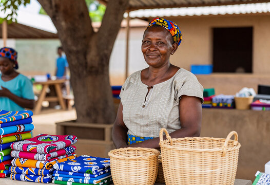 African Woman Selling Eco-Friendly Products