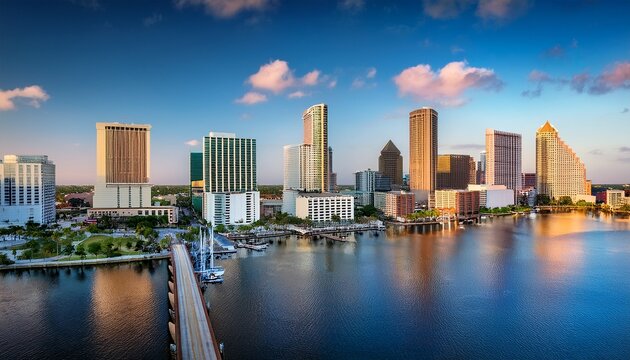 tampa florida usa downtown skyline