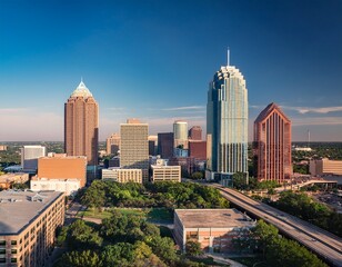 Naklejka premium san antonio texas usa downtown skyline