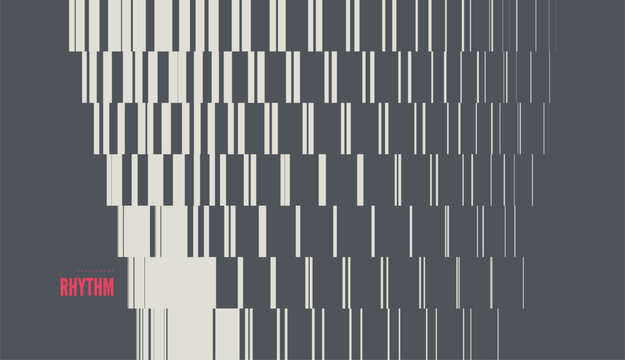 Striped linear pattern. Dynamic structure with slanted lines of varying thickness (thin and thick stripes). Transition effect. Geometric background. Illustration for presentation or digital design.