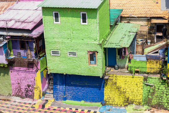 colorful houses in Colour Village Malang
