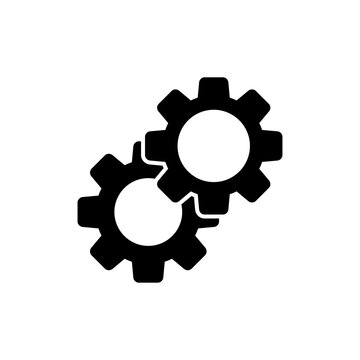 Gear Icon, Mechanical Cogwheel Symbols, Engineering Mechanism symbol, Png transparent background