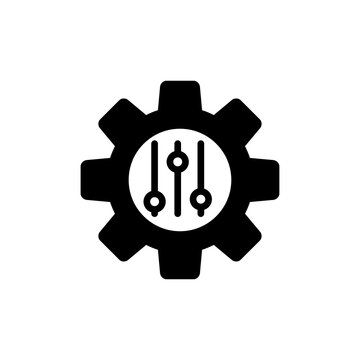 Gear Icon, Mechanical Cogwheel Symbols, Engineering Mechanism symbol, Png transparent background