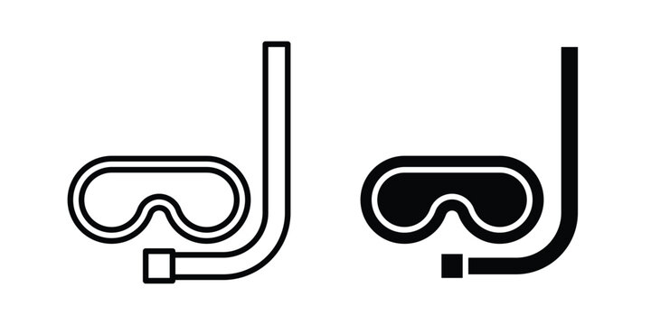 Mask snorkel icon