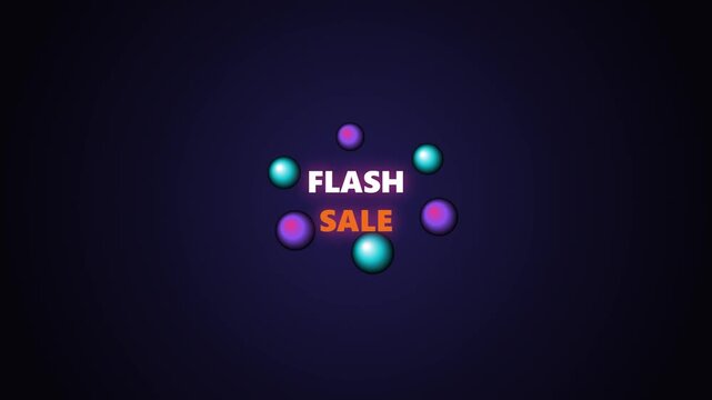 Animated of Floating 3D Capsule and Spheres