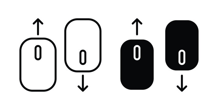 Scroll down up icon