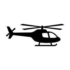 Helicopter icon for air transport and aviation symbol vector © SHAHRIZ