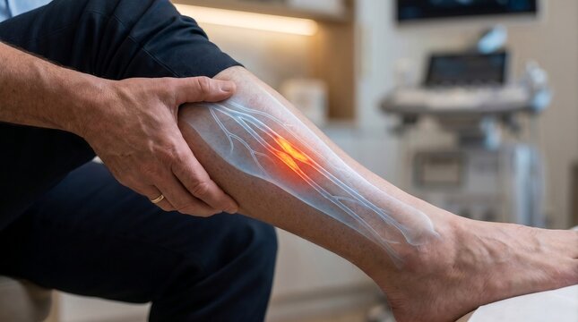Man Suffering From Peripheral Artery Disease and Claudication Pain